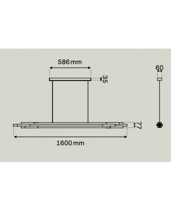 DCW éditions Org Horizontal Pendant Lamp